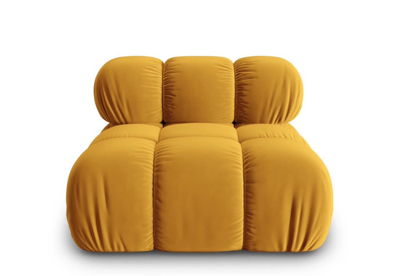 Modul Bella 94 cm samet žlutý