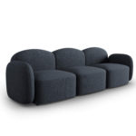 Třímístná pohovka Claire 274 cm chenille modrá