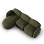 Rohová pohovka Claire 274 cm levá chenille zelená