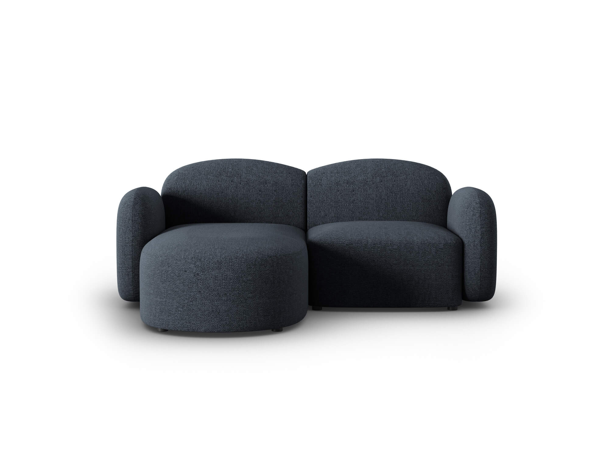 Rohová pohovka Claire 194 cm levá chenille modrá