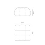 Puf Bella samet hnědý