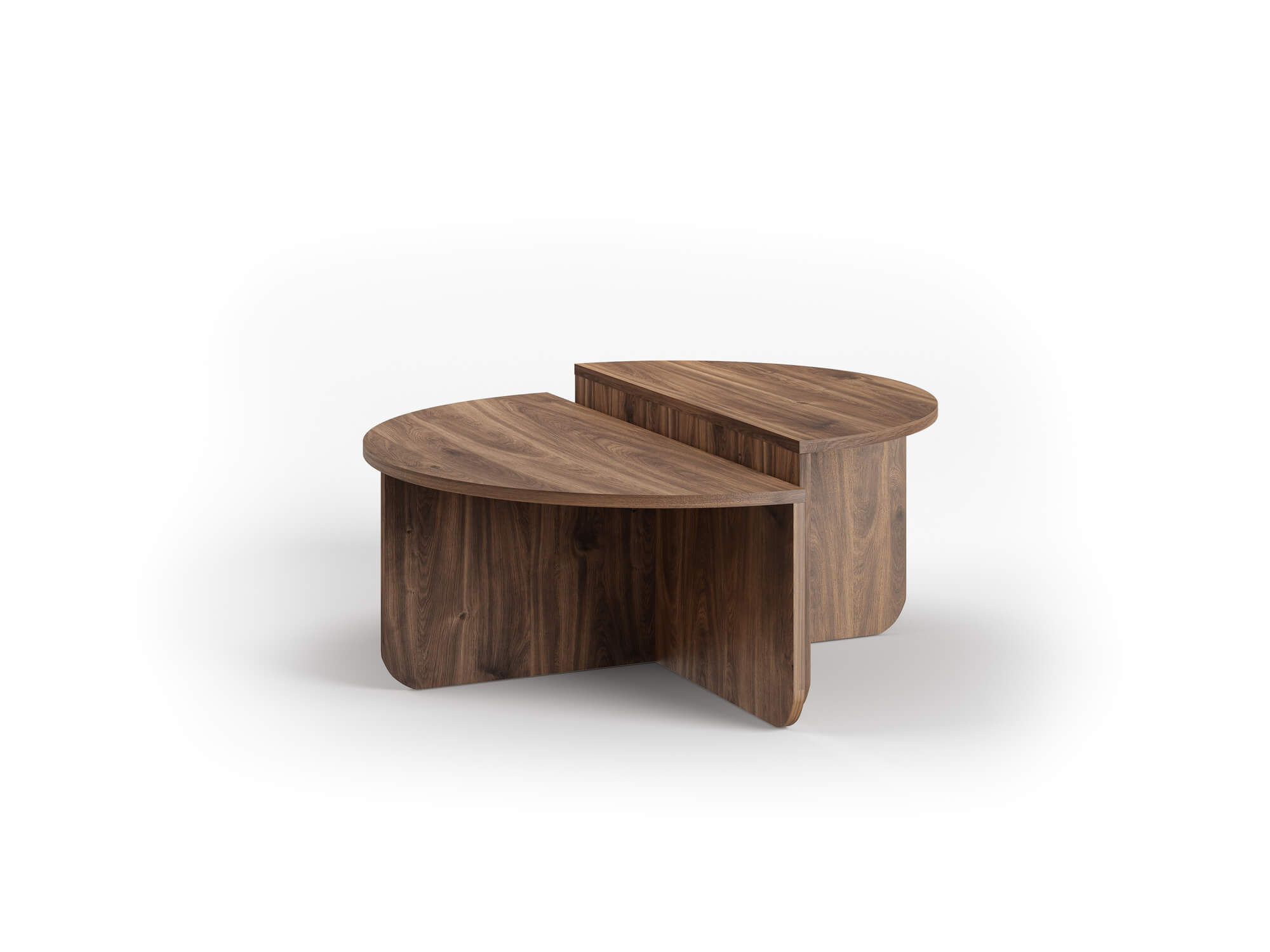 Set dvou konferenčních stolků Aris hnědý