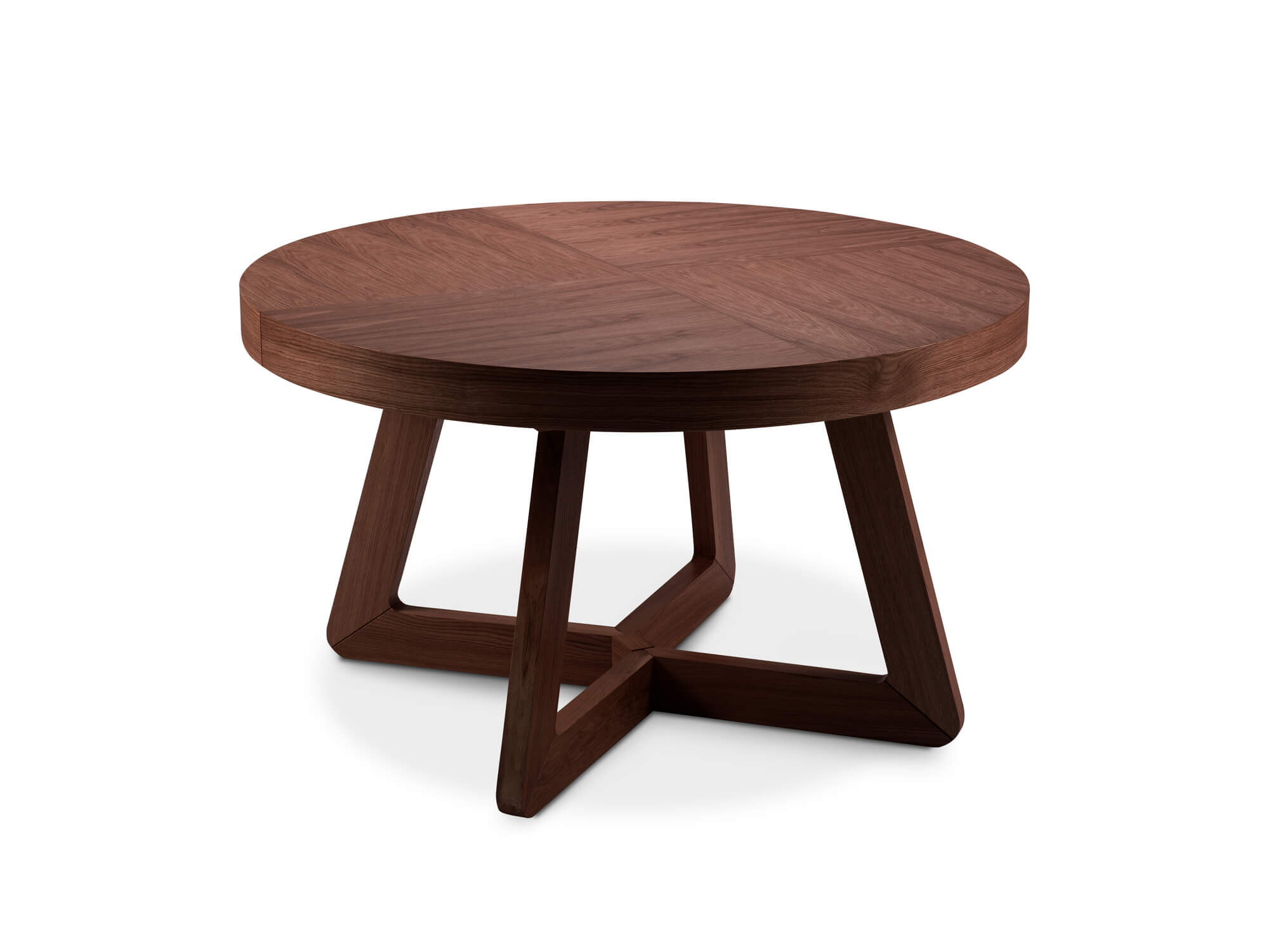 Rozkládací jídelní stůl Austin 130 (230) x 130 cm hnědý