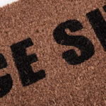 Rohožka Happy hnědo-černá