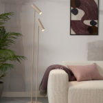 Stojací lampa Vienna béžová