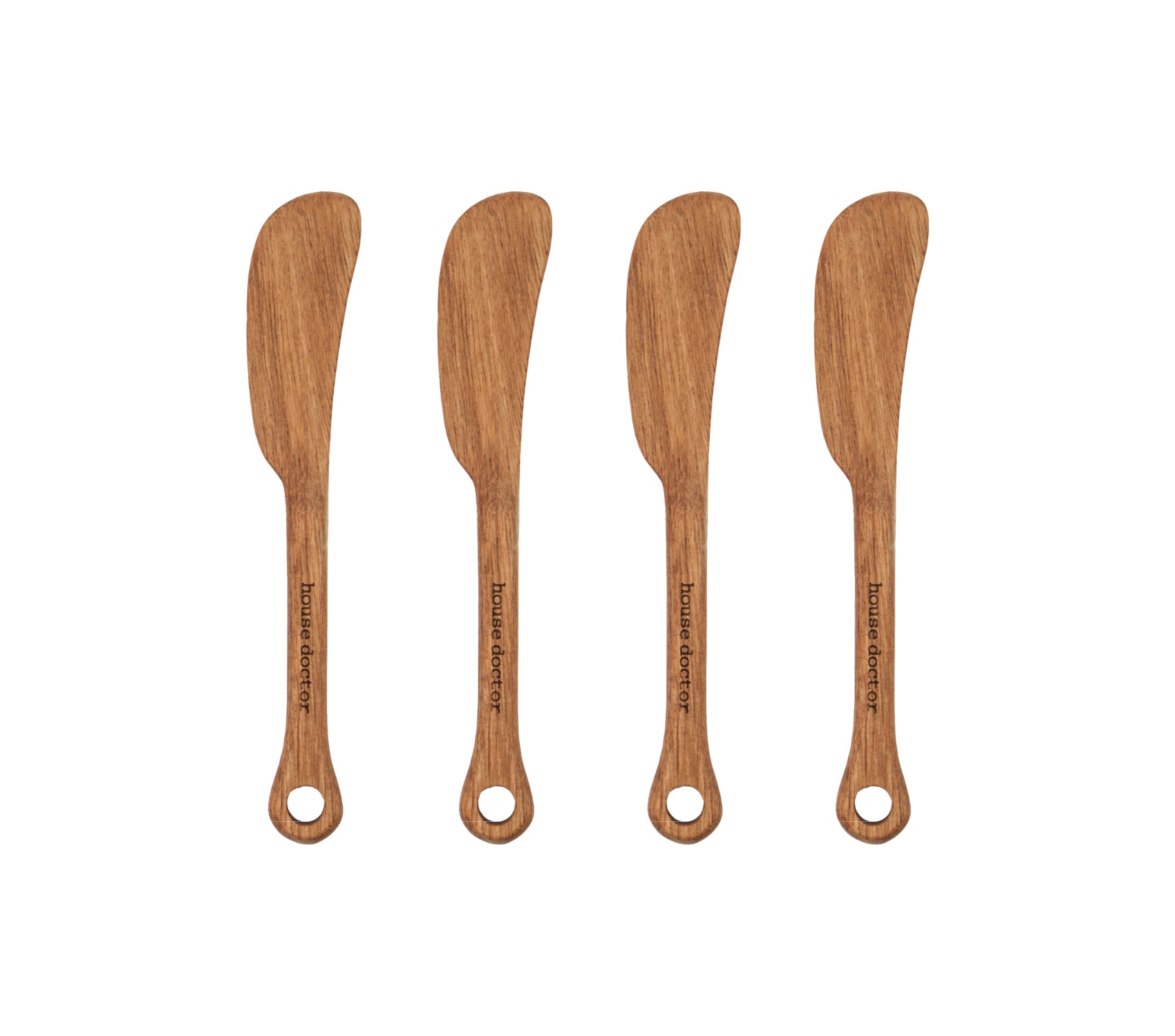 Sada čtyř nožů na máslo Quentin přírodní