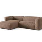 Rohová pohovka Tarima 283 cm levá hnědá