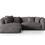 Rohová pohovka tarima 283 cm levá šedá