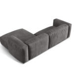 Rohová pohovka Tarima 283 cm pravá šedá