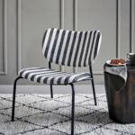 Židle Tena černo-bílá