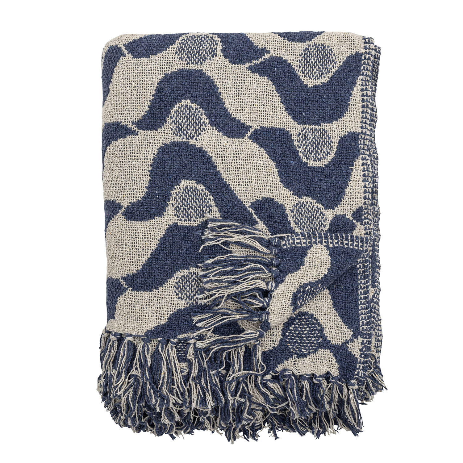 Deka Santana 160 x 130 cm modro-bílý