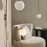 Nástěnná lampa Ro zlatá