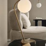 Stolní lampa Ro zlatá