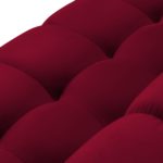 Rohová pohovka Mamaia 256 cm samet červená