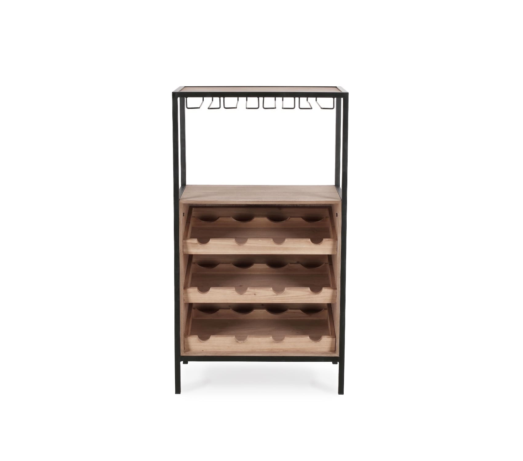 Vinotéka Casia černo-přírodní