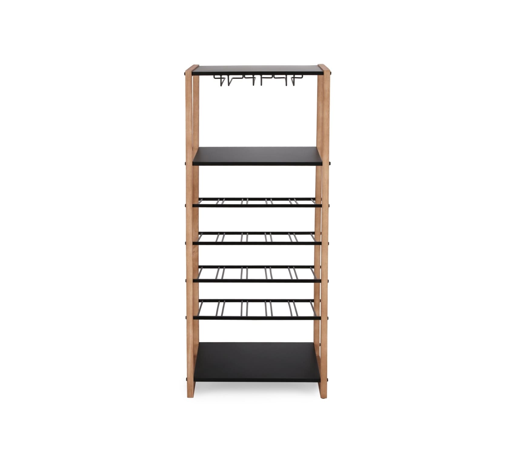 Vinotéka Isca černo-přírodní