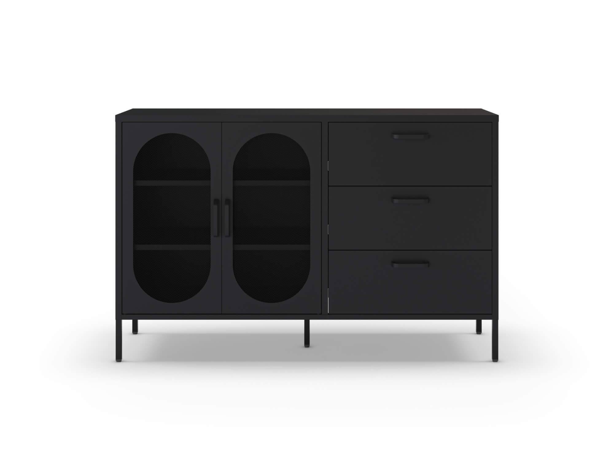 Komoda orid 140 x 90 cm černá