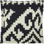 Povlak na polštář Luwo 50 x 50 cm černo-bílý