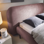 Dvoulůžková postel topio 160 x 200 cm s úložným prostorem růžová