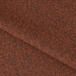 Dvoulůžková postel topio 160 x 200 cm s úložným prostorem chenille hnědooranžová