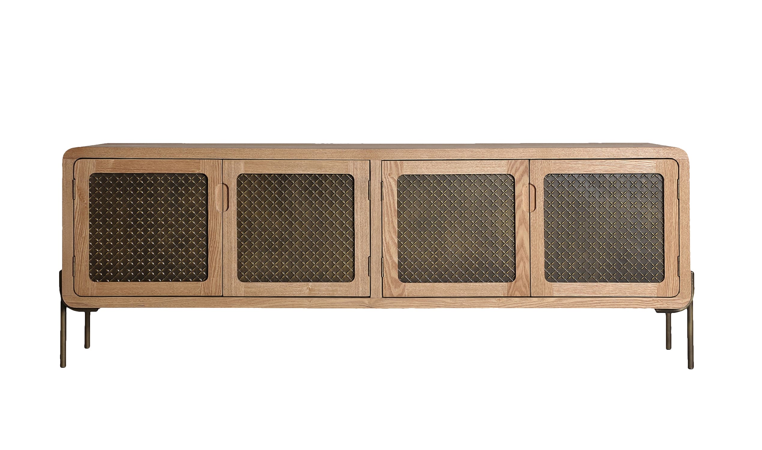 Televizní stolek Nevoa přírodní