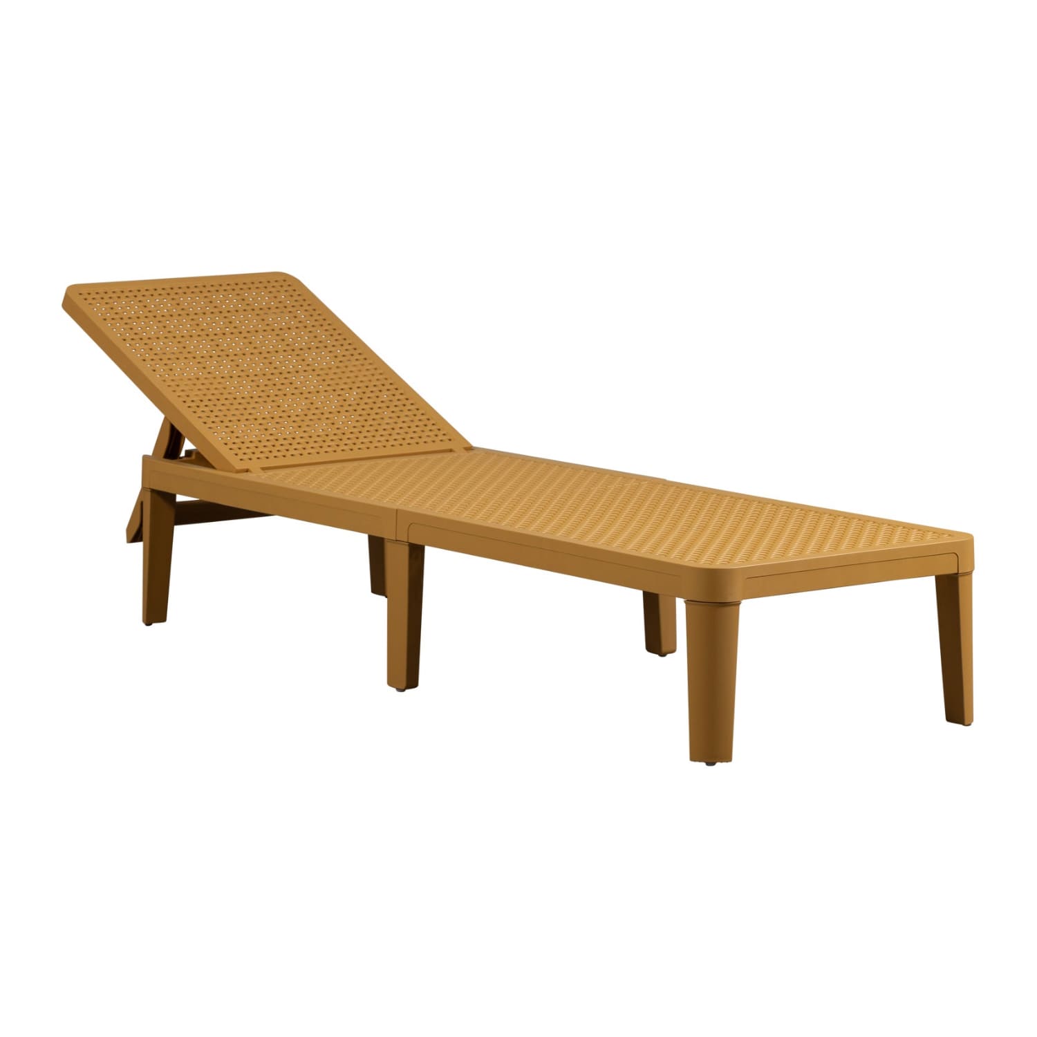 Zahradní lehátko tenij hořčicové