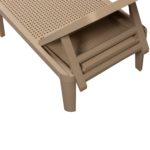 Zahradní lehátko tenij béžové