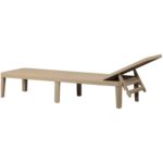 Zahradní lehátko tenij béžové