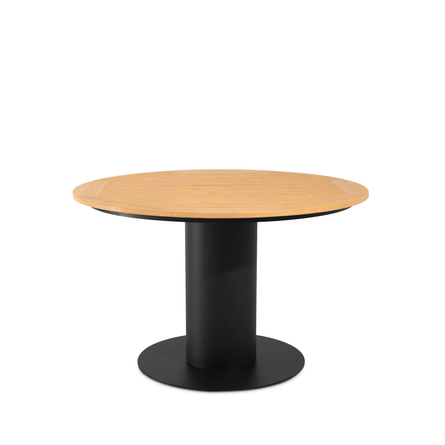 Zahradní jídelní stůl Teleh ø 120 cm černý