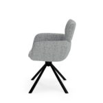 Otočná židle DIANTE světle šedá