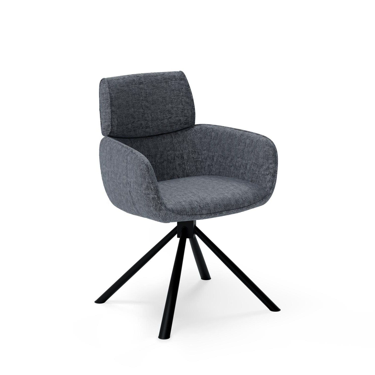 Otočná židle DIANTE tmavě šedá