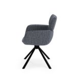 Otočná židle DIANTE tmavě šedá