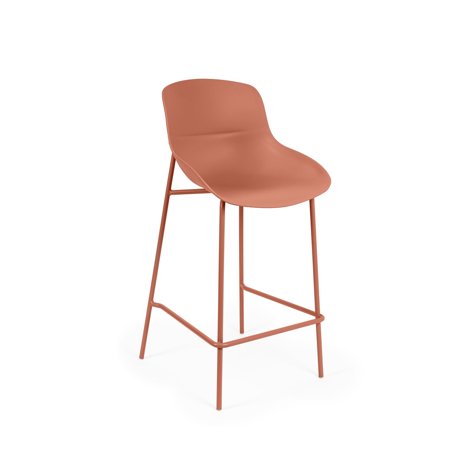 Barová židle Letta 66 cm terakota