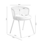 Zahradní jídelní židle Villan zelená