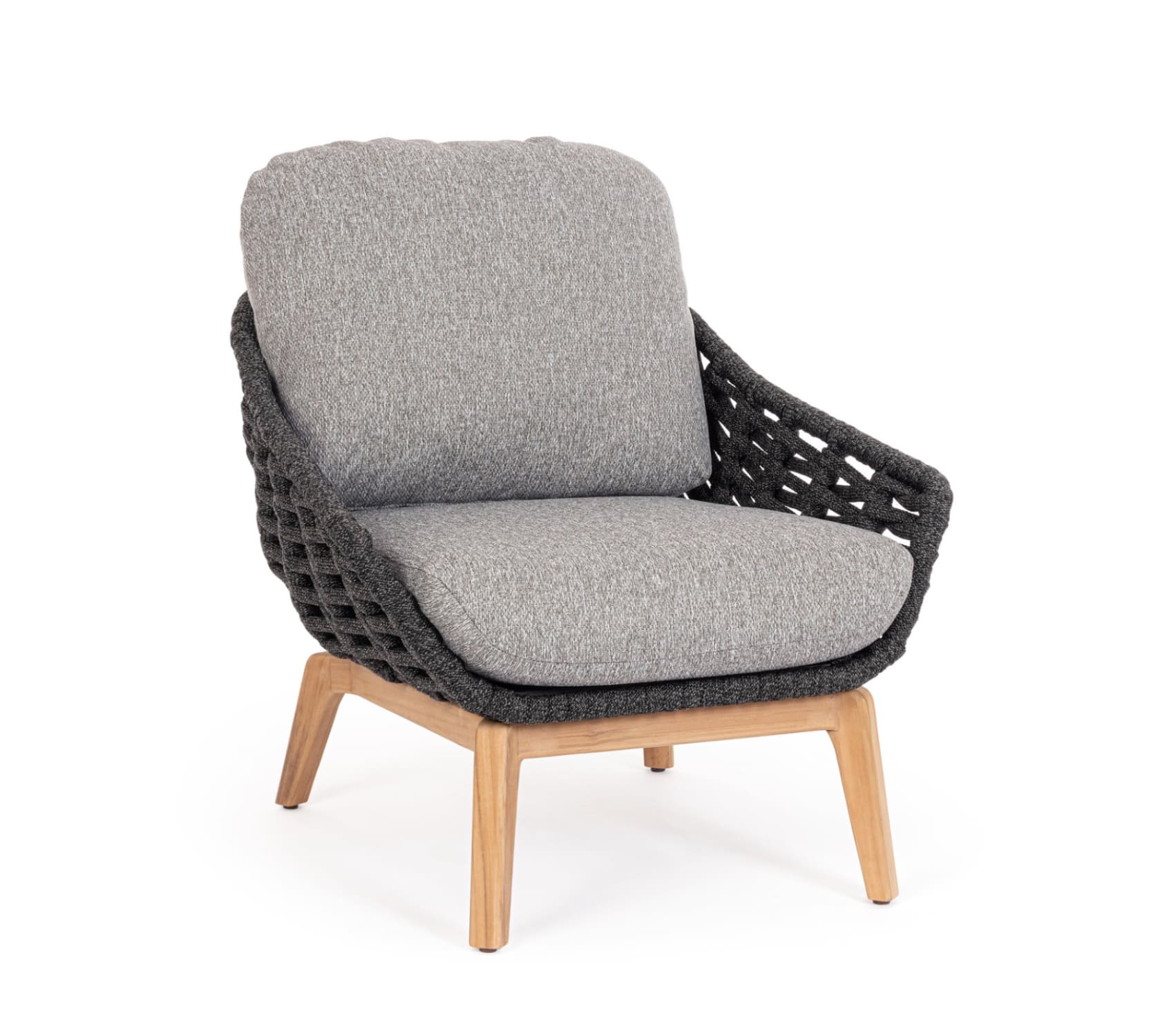 Zahradní křeslo mires tmavě šedé