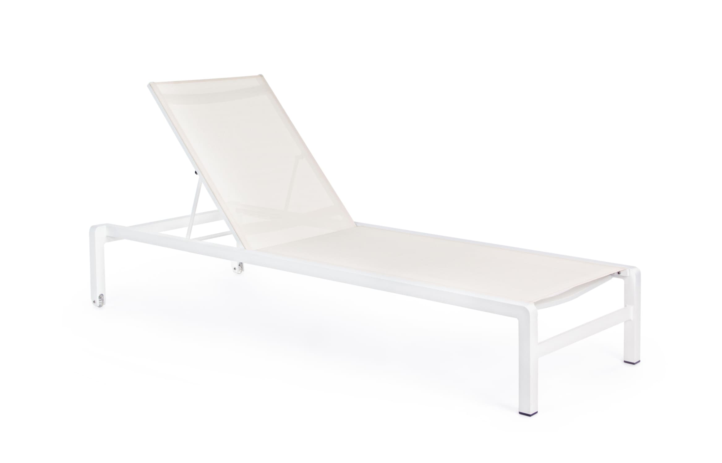 Zahradní lehátko ronoko bílé