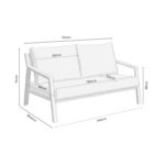 Zahradní sedací souprava MUCAT bílá