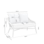 Zahradní sedací souprava SOLOMNIA šedá