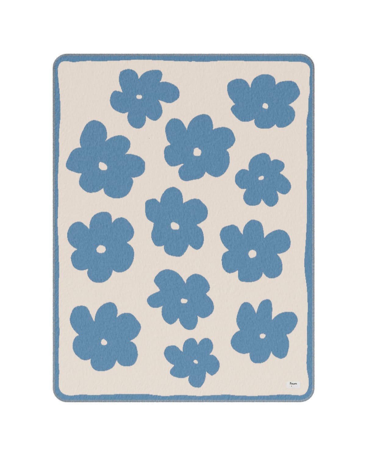 Deka Flo 200 x 150 cm modrá