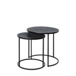 Set konferenčních stolků DUAN ø49 / ø41 černý