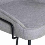 Barová židle NYRA 66 cm světle šedá