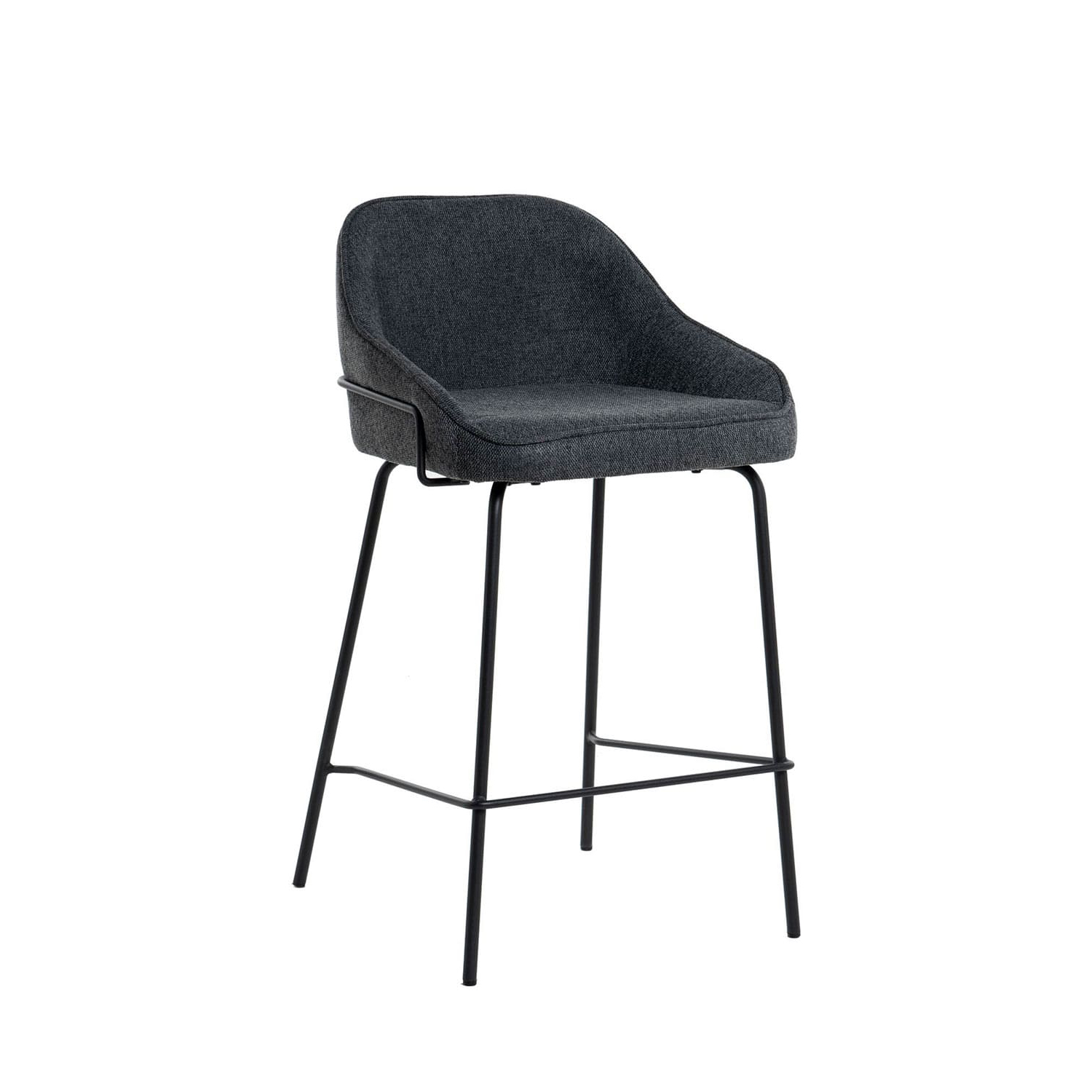 Barová židle NYRA 66 cm  tmavě šedá