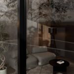 Stojací lampa TIGA 163 cm černá