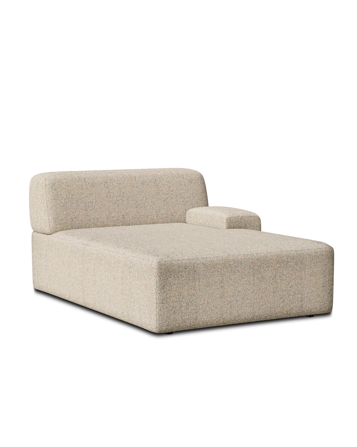 Lenoškový modul Umi 140 cm pravý béžový