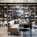 Obloukový modul soho 85 cm samet pískový