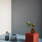 Set dvou váz Smokey šedo-průhledná