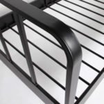 KOVOVÁ POSTEL MEES 90 X 200 ČERNÁ