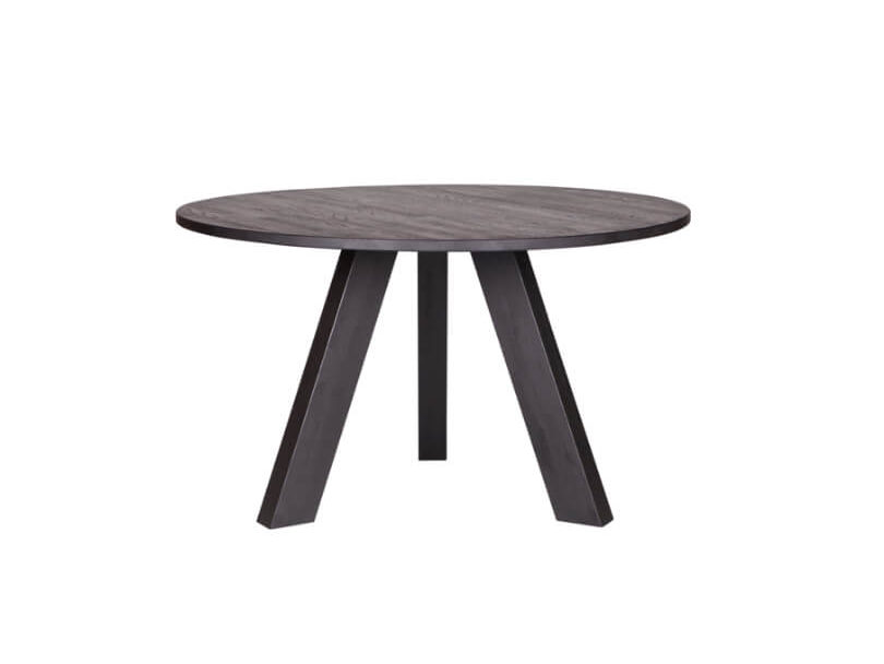 JÍDELNÍ STŮL RHONDA Ø 129 cm ČERNÝ