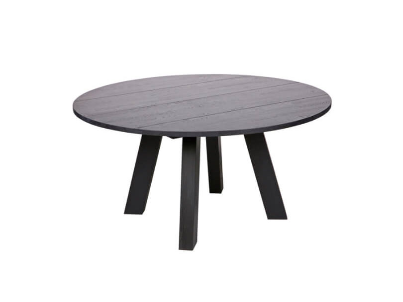 JÍDELNÍ STŮL RHONDA Ø 150 cm ČERNÝ