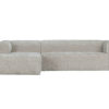 Rohová pohovka bean 305 cm melange levá šedá